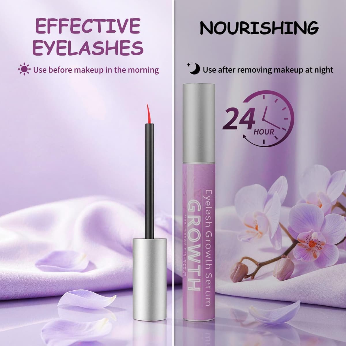 IPRILRY Eyelash Growth Serum with Natural Formula Lash Serum for Eyelash Growth for Longer,Fuller Looking Lashes Gentle for Eyelash 0.17 Fl Oz — view 6