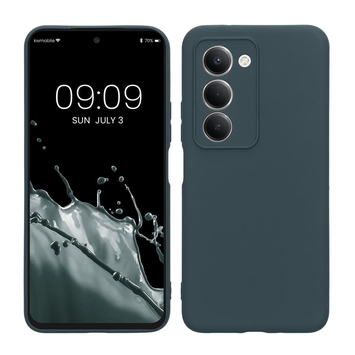 kwmobile Carcasa Compatible con Xiaomi Redmi Note 14 Pro 5G / Poco X7 Funda - Funda Ultrafina de TPU con Bordes elevados - Lavanda Metalizado — view 352