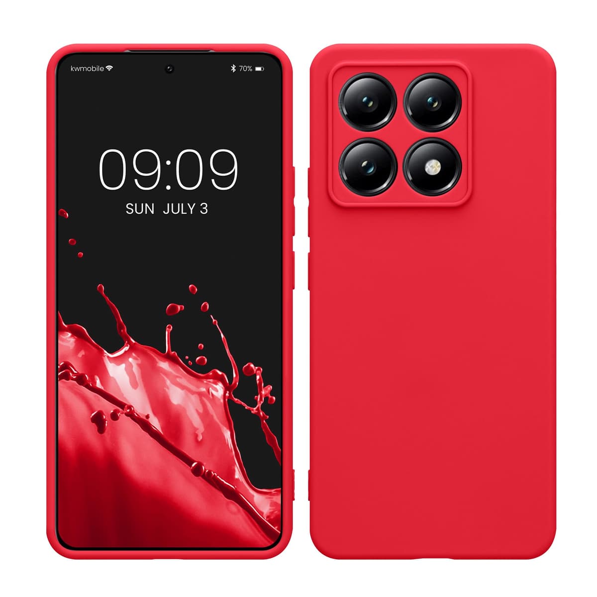 kwmobile Carcasa Compatible con Xiaomi Redmi Note 14 Pro 5G / Poco X7 Funda - Funda Ultrafina de TPU con Bordes elevados - Lavanda Metalizado — view 395