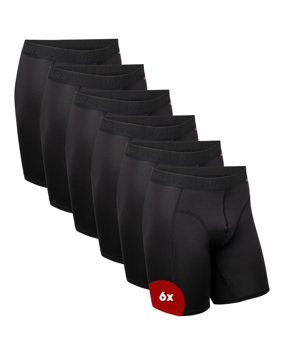 DANISH ENDURANCE Calzoncillos tipo bóxer de rendimiento para hombre (paquete de 6) – Absorbe la humedad, comodidad de secado rápido con ajuste extralargo — view 10