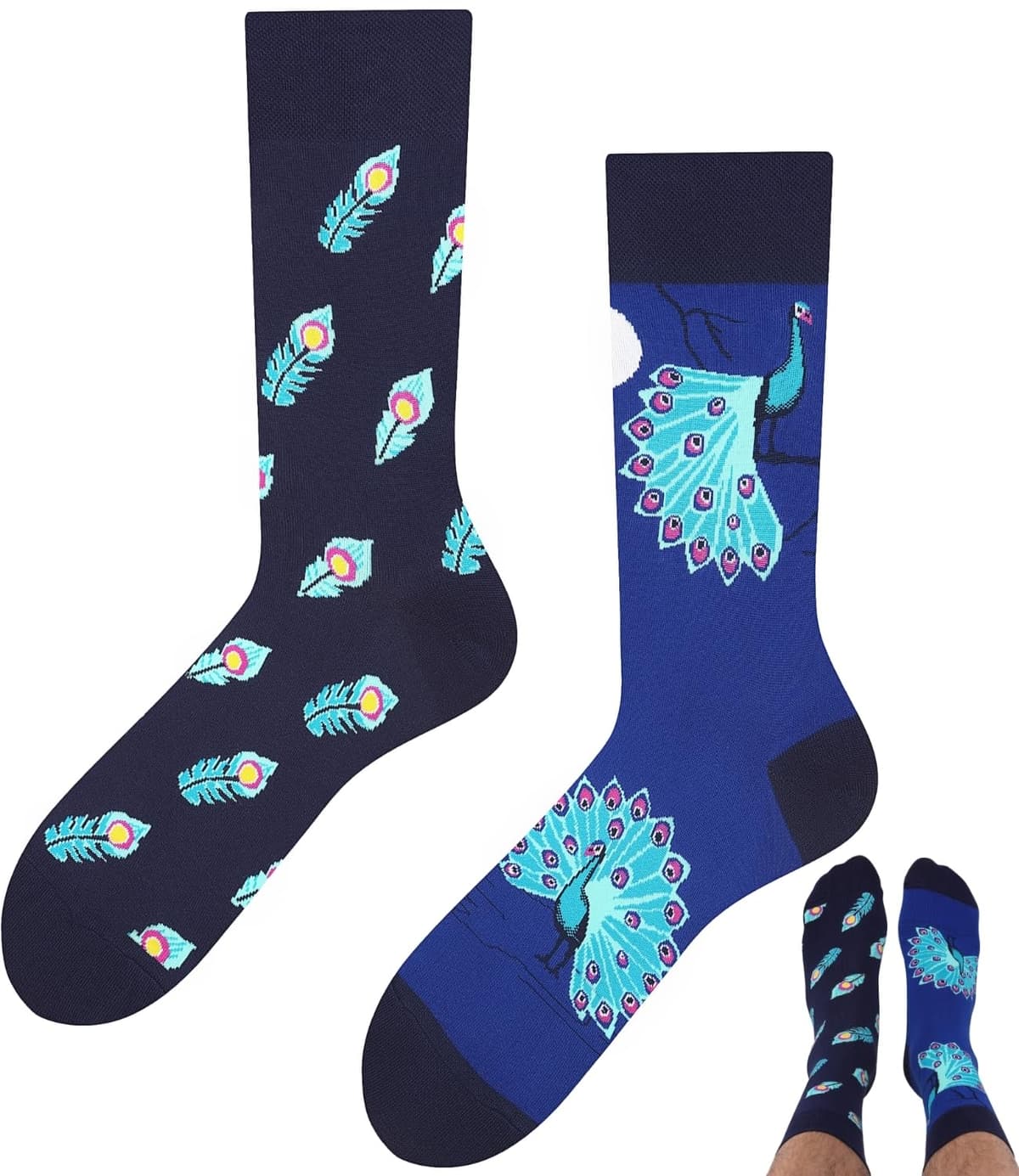 Todo Calcetines Divertidos Hombre y Mujer, Calcetines Fantasia con Motivo, de Colores — view 46