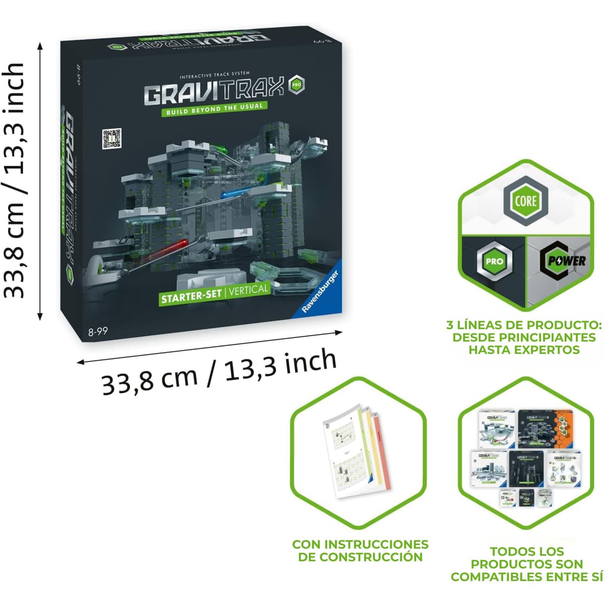 Ravensburger - Gravitrax Starter-Set Pro | Circuito Canicas con 145 Piezas | Rompecabezas Niños con Canicas | Juegos para Niños De 8 Años — view 4