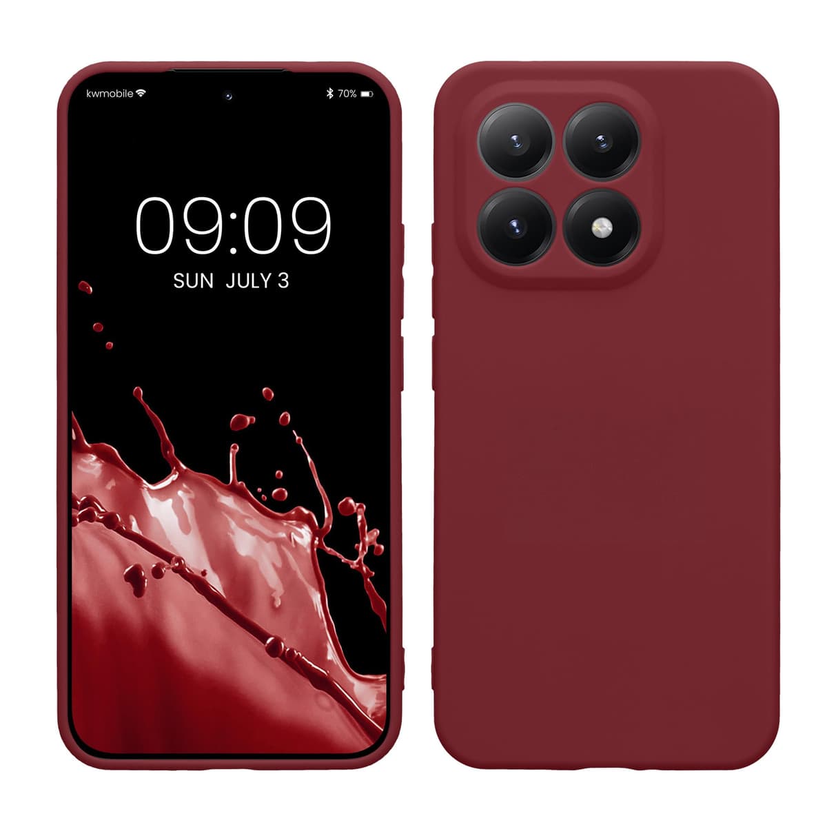 kwmobile Carcasa Compatible con Xiaomi Redmi Note 14 Pro 5G / Poco X7 Funda - Funda Ultrafina de TPU con Bordes elevados - Lavanda Metalizado — view 335