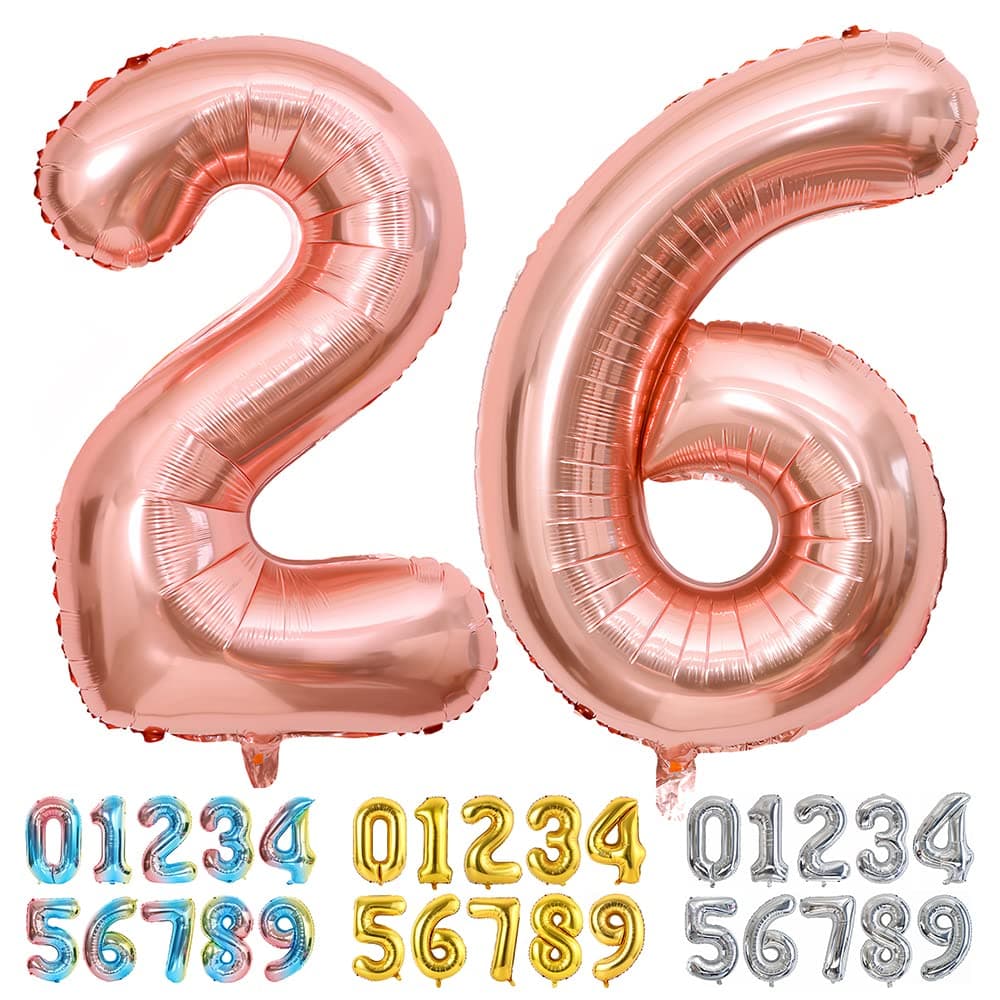 Foil Globo Número 5 Azul 40" (101cm), Inflable Helio o aire, Gigante Numeros 0-9, 10-19, 20-29, 30-100, Grande Globos Decoración para La Boda Aniversario y Cumpleaños Fiestas — view 418
