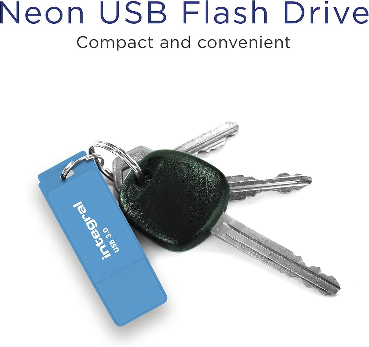 Integral 128GB Neon Blue USB 3.0 Gen 1 Flash Drive USB3.0 128GB Blue — view 4