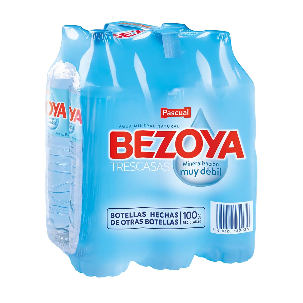 Bezoya - Agua Mineral Natural - Agua de mineralización muy débil - Pack de 6 x 1,5 L