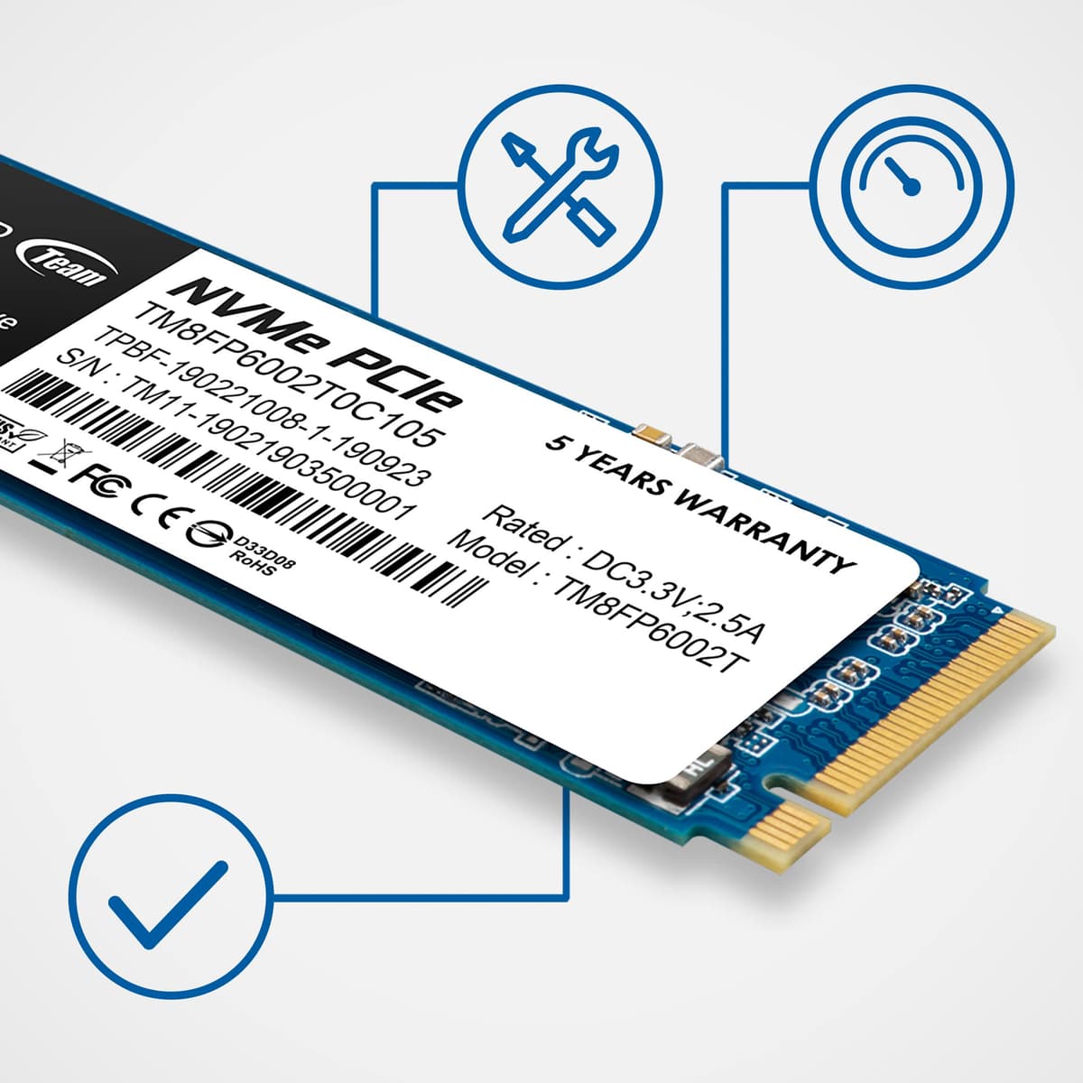TEAMGROUP MP33 M.2 512GB PCI Express 3.0 3D NAND NVMe — view 2