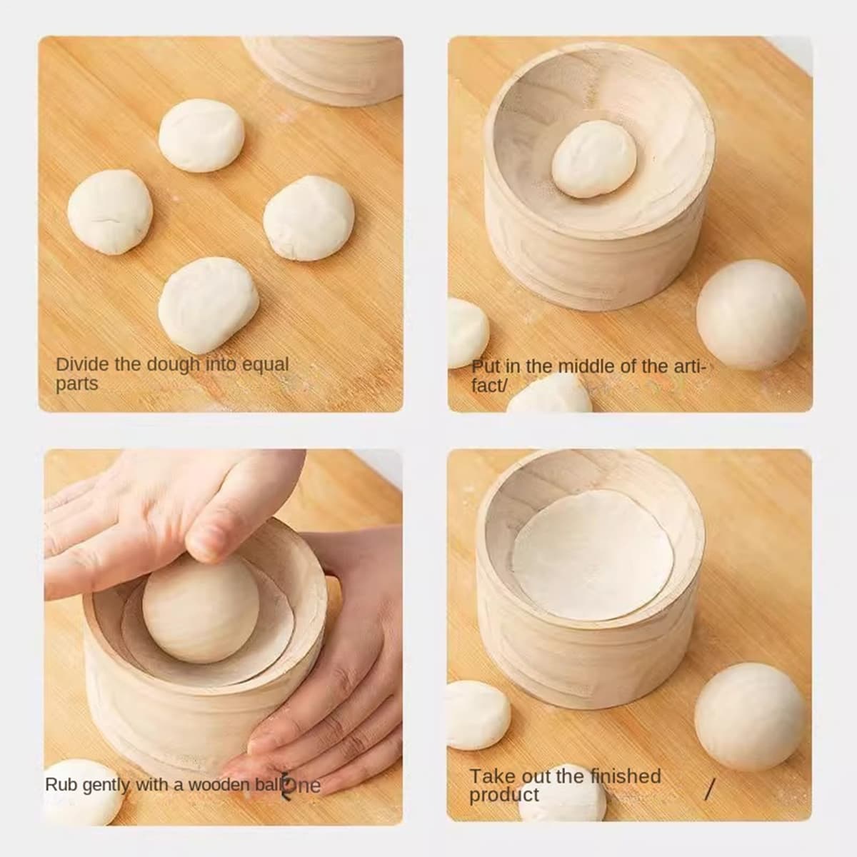 Dumpling Maker, Wooden Kitchen Gadget, Dumpling Mold Press, Easy to Use Manual Design, Food-Safe Material, Ideal for Home Kitchen Apartment Restaurant Party Holiday Gathering Spring Festival — view 7