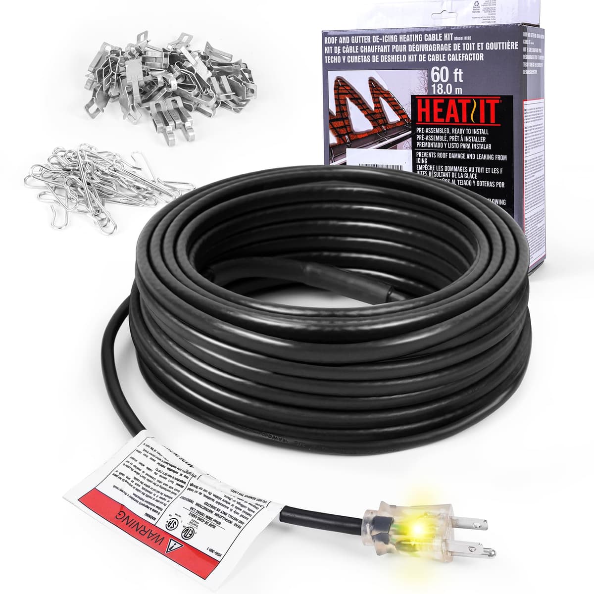 HEATIT HIRD 200 feet Roof & Gutter De-Icing Cable