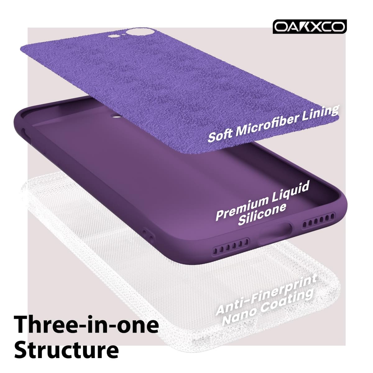 oakxco for iPhone 17 Pro Max Phone Case Liquid Silicone, Cute Thin Slim Grip Soft Rubber Gel for Women Men, Smooth Matte TPU Plain Solid Color Girly Simple Case with Camera Cover, Light Pink — view 436