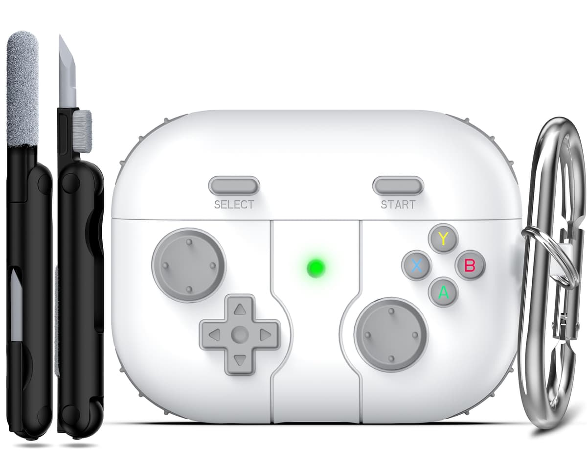 RFUNGUANGO Compatible con Airpods 4 Estuche (2024) con Kit de Limpieza, Clip de Bloqueo Seguro y Estuche de Protección a Prueba de Golpes para Airpods 4ta Generación Lanzamiento 2024,Cielo Estrellado — view 57