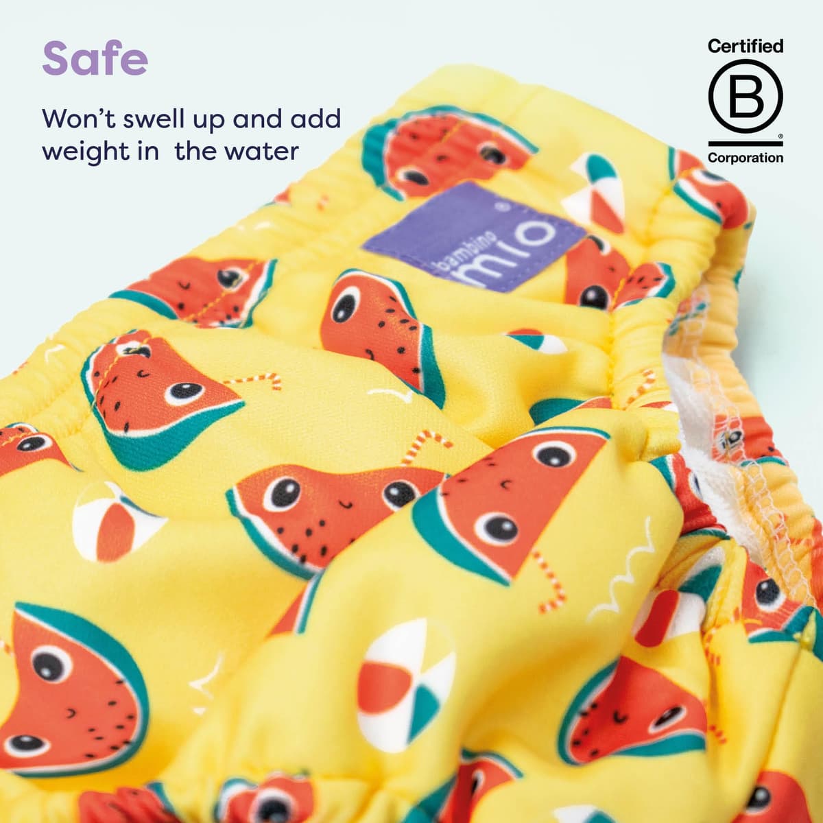 Bambino Mio Baby and Toddler Reusable Swim Nappy Pant, 2-3 Years, Whale Wharf, Boys and Girls — view 5