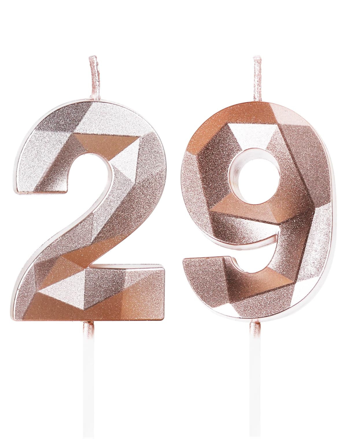 Yiran 50th Birthday Candles, Gold Number 50 Happy Birthday Candles, Cake Topper Decorations for Birthday Party, Wedding Anniversary Celebration Supply — view 67