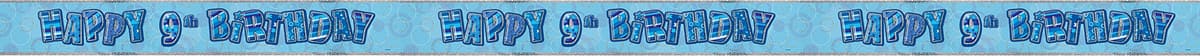 Unique Party 92068 - 9ft Foil Glitz Pink Happy 80th Birthday Banner — view 199