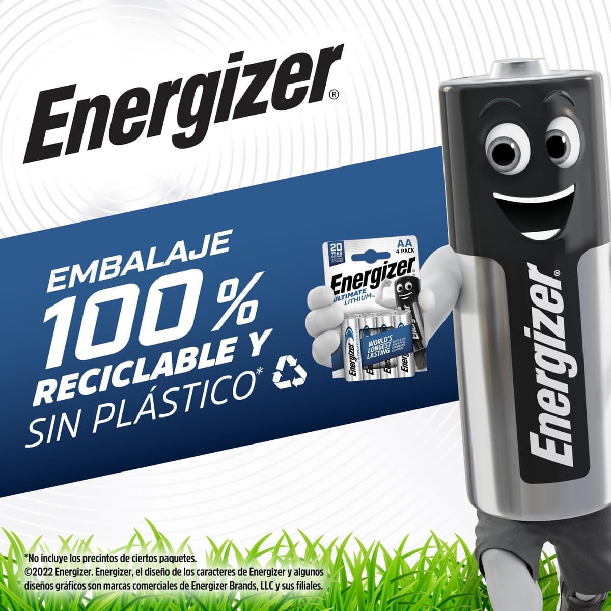 Energizer Ultimate Lithium AAA Pilas (Paquete de 4) - Una de Las Pilas AAA de Mayor duración del Mundo - para Dispositivos de Alto Consumo - Embalaje 100% reciclable - 25 años de Vida útil — view 3