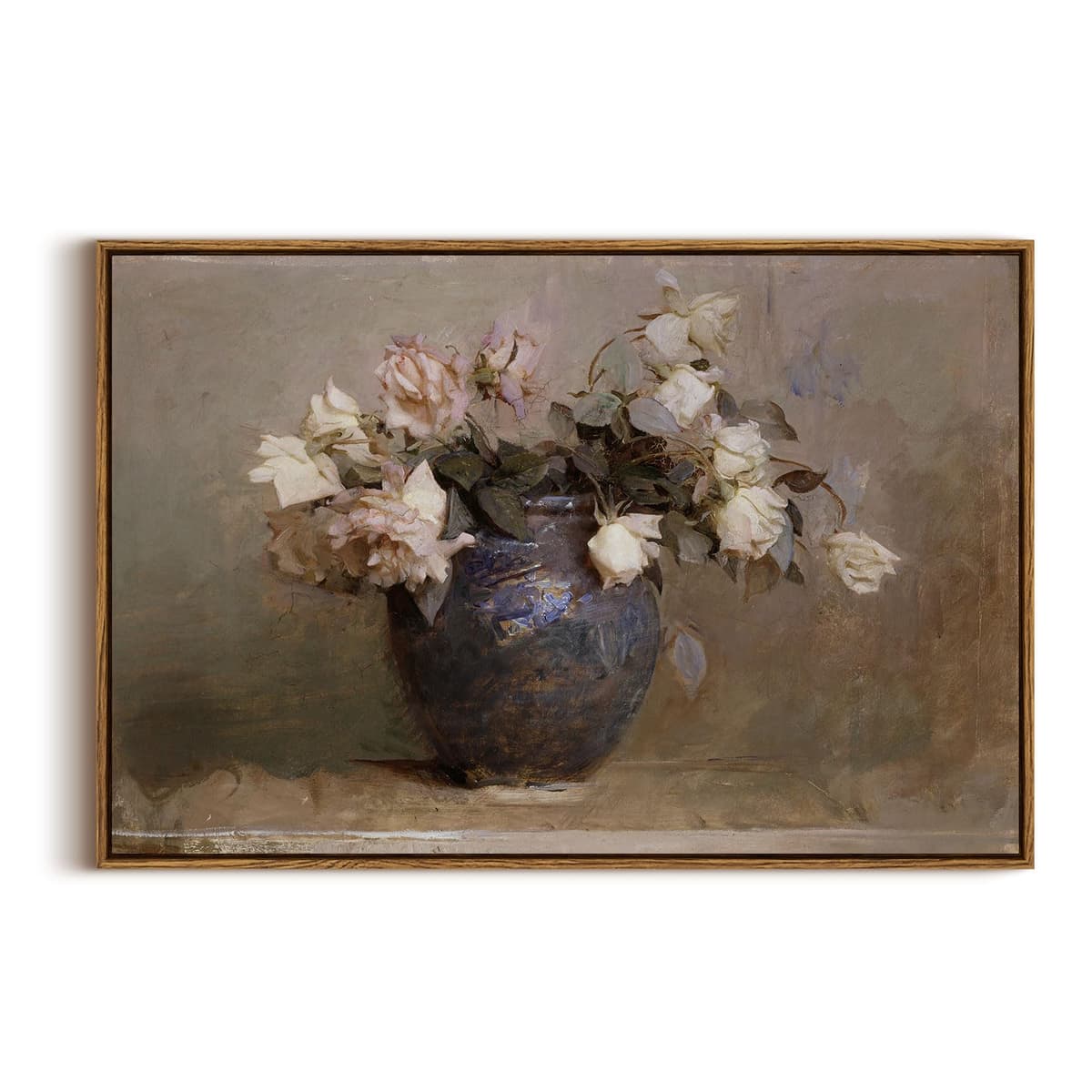 InSimSea Framed Canvas Wall Art, Meadow with Flowers Painting, Landscape for Living Room, Bedroom, Home, Bathroom Decor, 8x10 — view 11