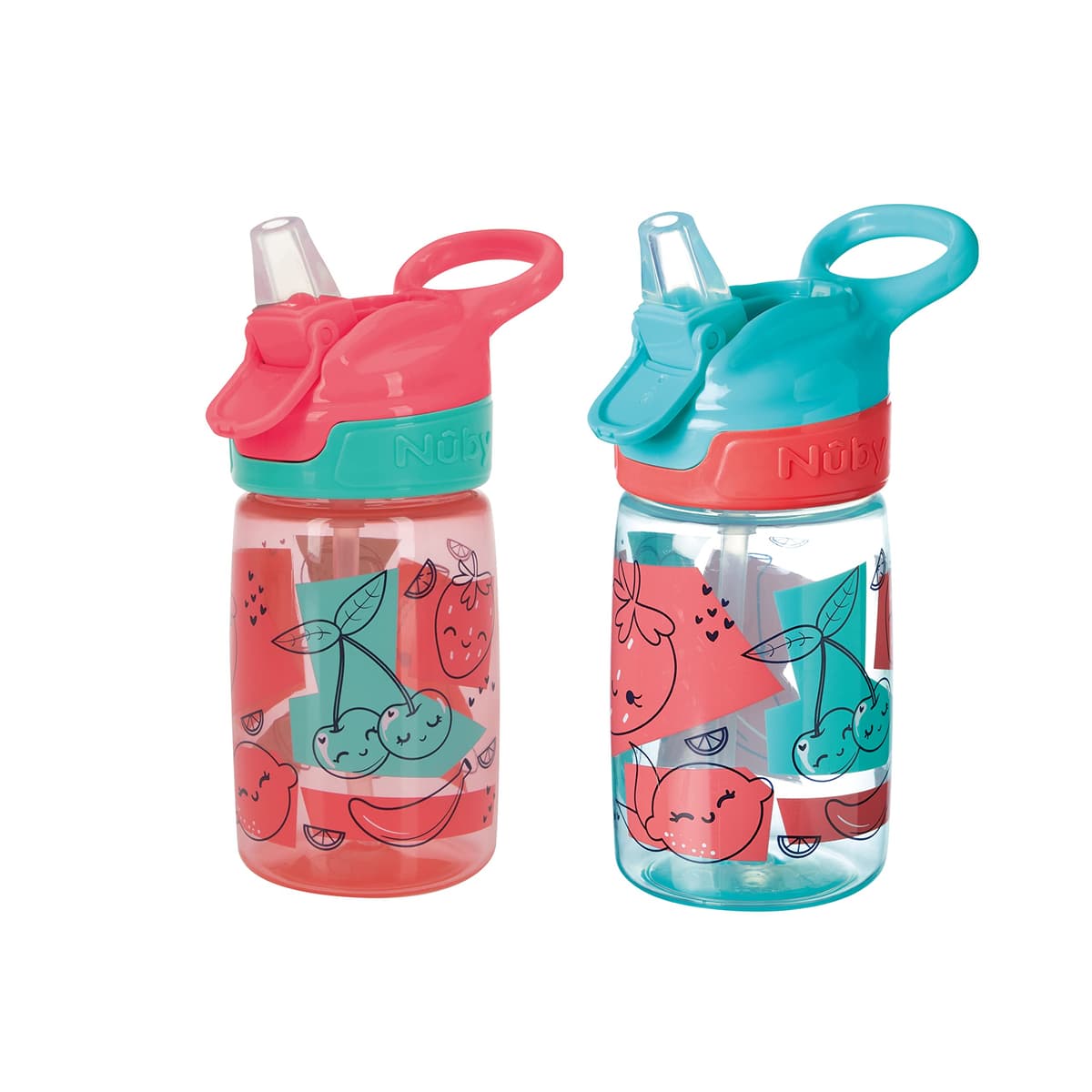 Nuby Incredible Gulp Water Bottle - No Spill Active Toddler Sippy Cup | 360ml / 12oz | Carry Handle | Dishwasher and Microwave Safe | Suitable Beaker for 18 Months Plus (Dinosaurs, Pack of 2) — view 7