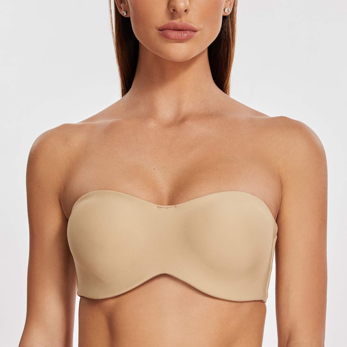 MELENECA Women's Strapless Minimizer Multiway for Large Bust Unlined Seemless Underwire Bandeau Bra — view 3