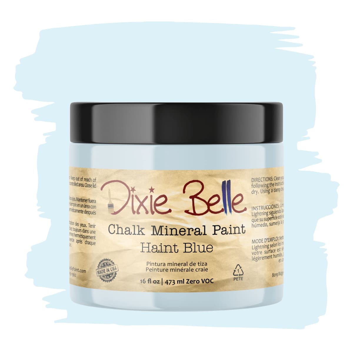 Dixie Belle Paint Company Chalk Finish Furniture Paint - Caviar (32oz) - Matte Black Chic Chalk Mineral DIY Furniture Paint — view 231