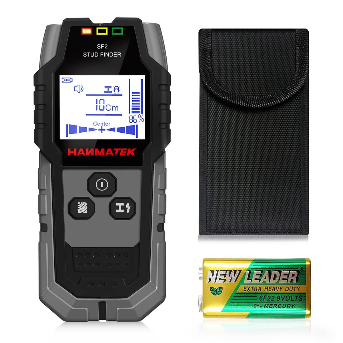Detector, 4 in 1 Electronic Sensor, Wall Scanner, Metal Pipe Detector with LCD Display for Detecting Wood, Metal, Wires in the Wall and Magnetic or Non-Magnetic — view 9