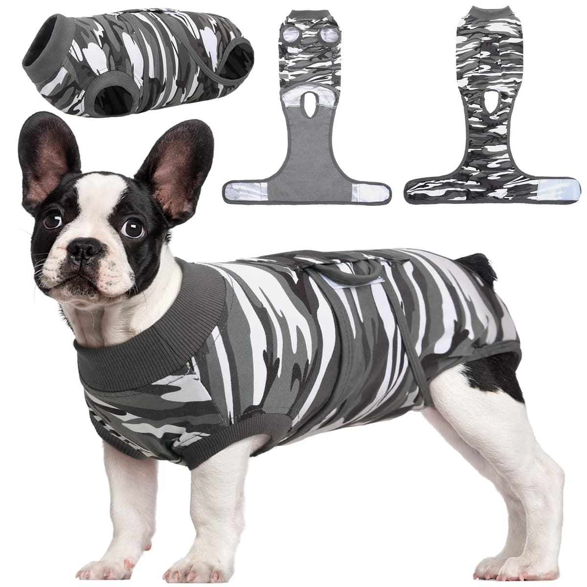 Kuoser Traje de recuperación de Perro para Hombre/Mujer, Camiseta para Cachorros después de la cirugía, Alternativa de Cuello electrónico para Mascotas pequeño, Mediano y Grande — view 27