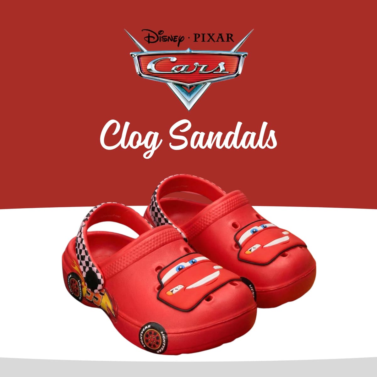 Disney Pixar Cars Sandalias para Niños, Zuecos Sandalias de Verano, Regalo Niños, Tallas EU 24 a 31 — view 3