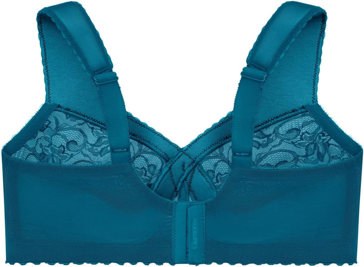 Glamorise Womens Full Figure Support Bra 36E Dark Teal — view 5