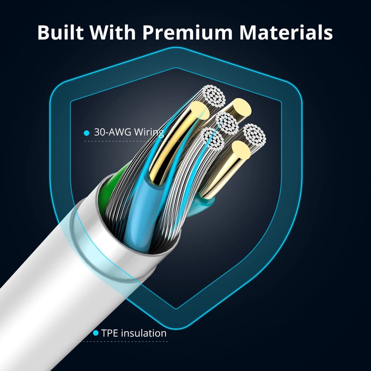 USB C to Lightning Cable 1M [Apple MFi Certified] iPhone Fast Charger Cable USB-C Charging Cord for iPhone 13/12/12 PRO Max/12 Mini/11/11PRO/XS/Max/XR/X/8/8Plus/iPad — view 4