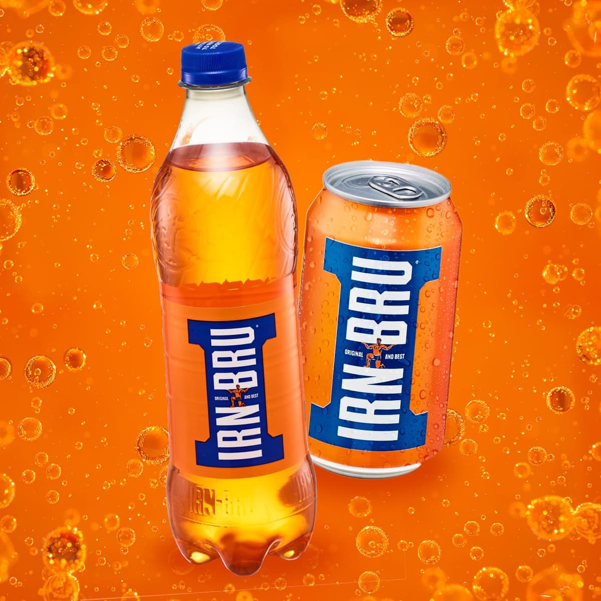 IRN-BRU Regular, 24 Pack Iconic Flavoured Fizzy Drinks Multipack Cans - 24 x 330ml Cans — view 7