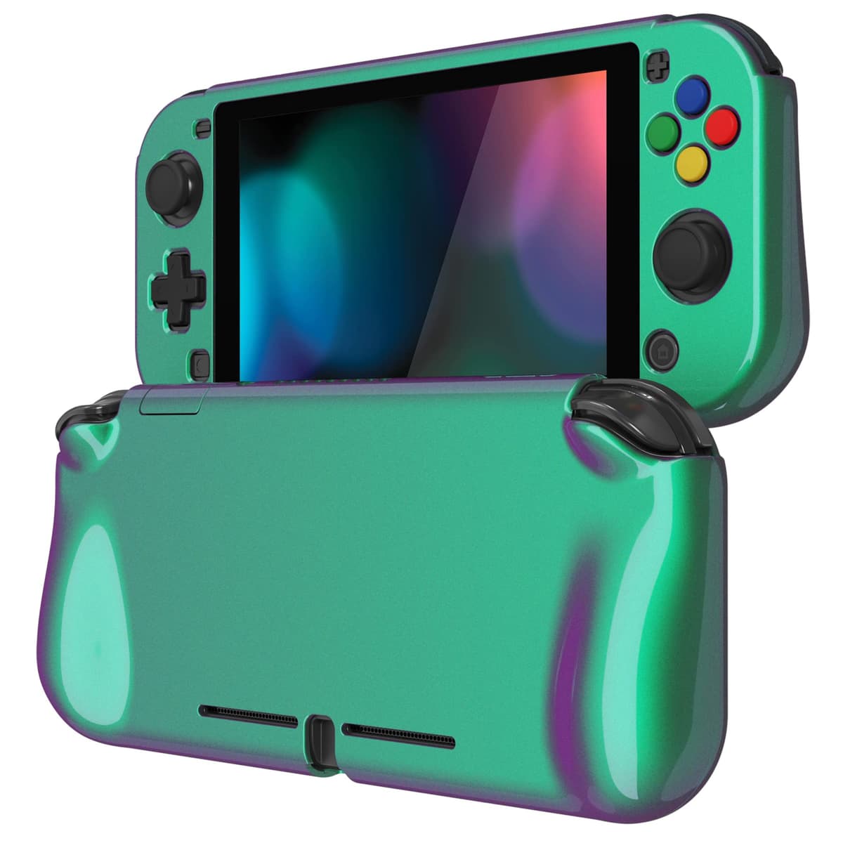playvital ZealProtect Protective Case for Nintendo Switch Lite, Hard Shell Grip Cover for Nintendo Switch Lite w/Screen Protector & Thumb Grip Caps & Button Caps - Antique Yellow — view 82