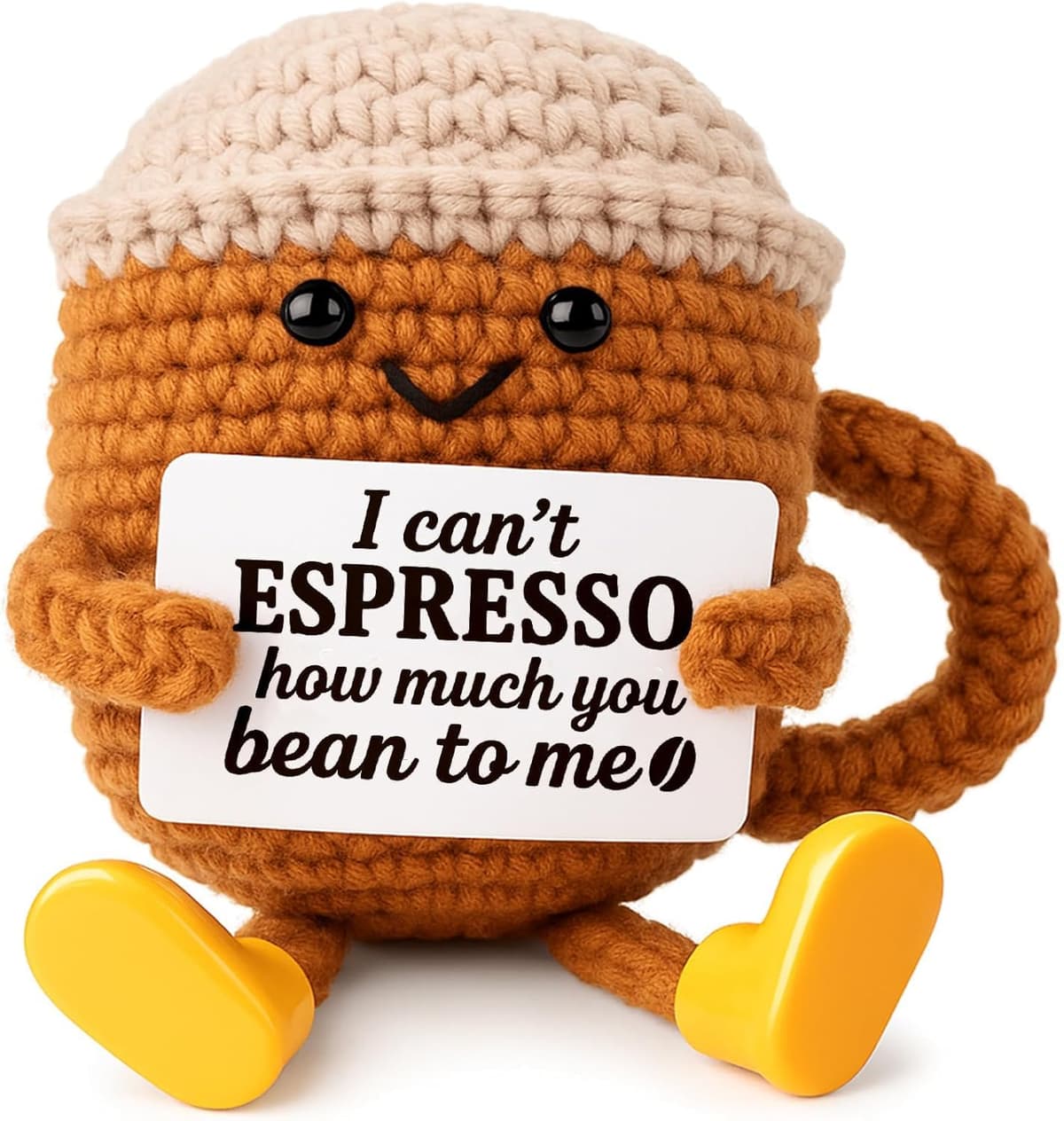 Crochet Alien Plush with Love Message – “You’re the Best Thing I’ve Ever Found on Earth” – Handmade Valentine’s Day Gift for Girlfriend, Boyfriend, Wife or Husband – Cute — view 32