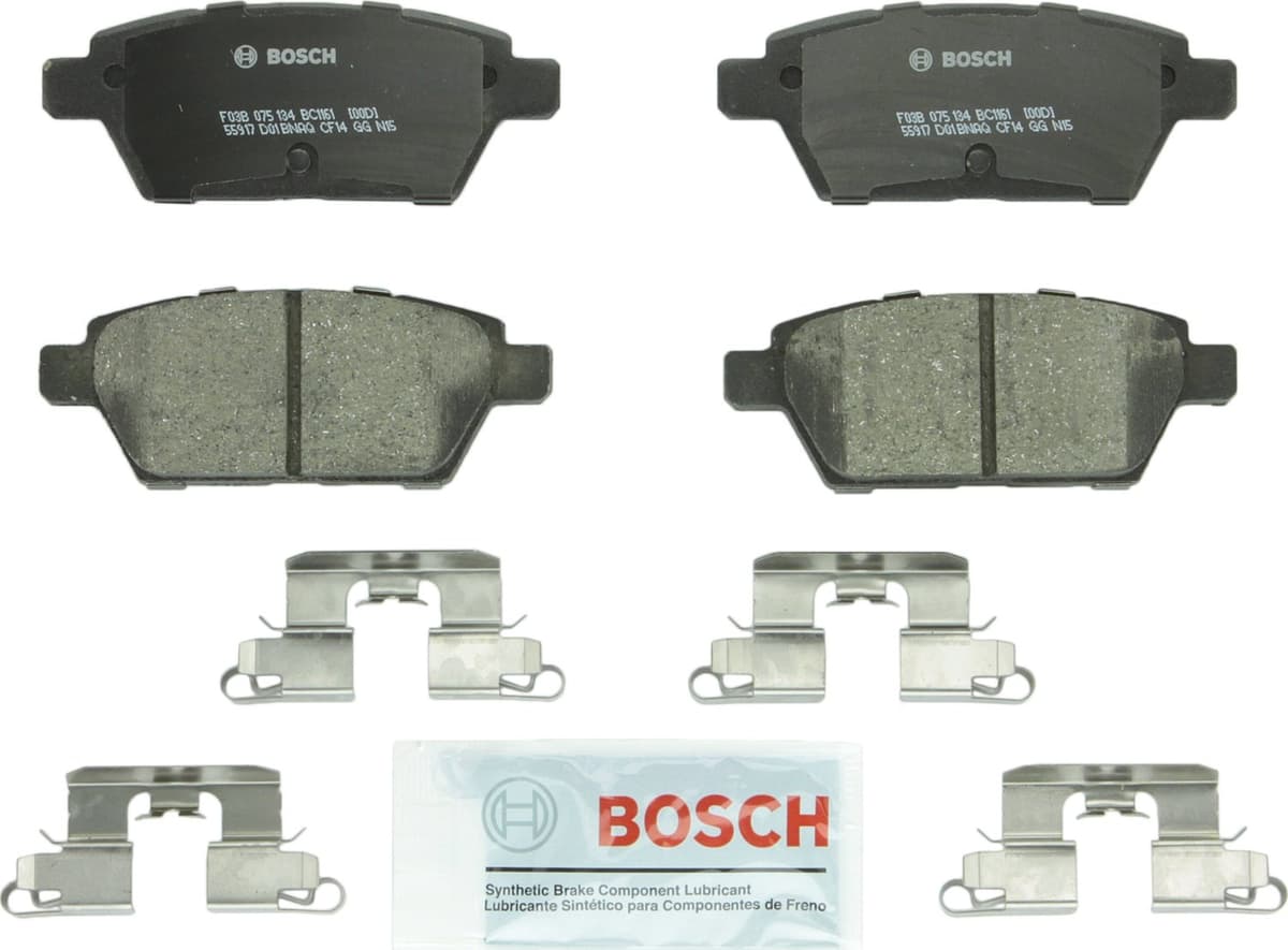 Bosch BC914 QuietCast Premium Ceramic Disc Brake Pad Set For: Acura ILX; Honda Accord, Civic, CR-V, Element, Fit, Front — view 17