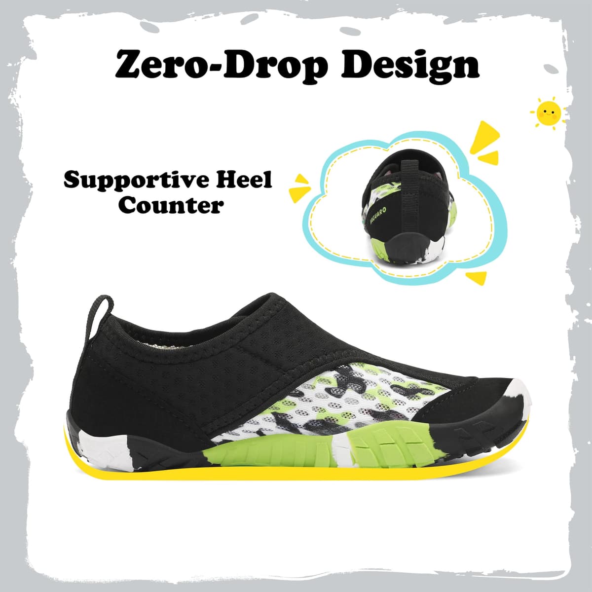 SAGUARO Niños Niña Zapatos de Agua Antideslizante Escarpines Secado Rápido 24-36 EU — view 3