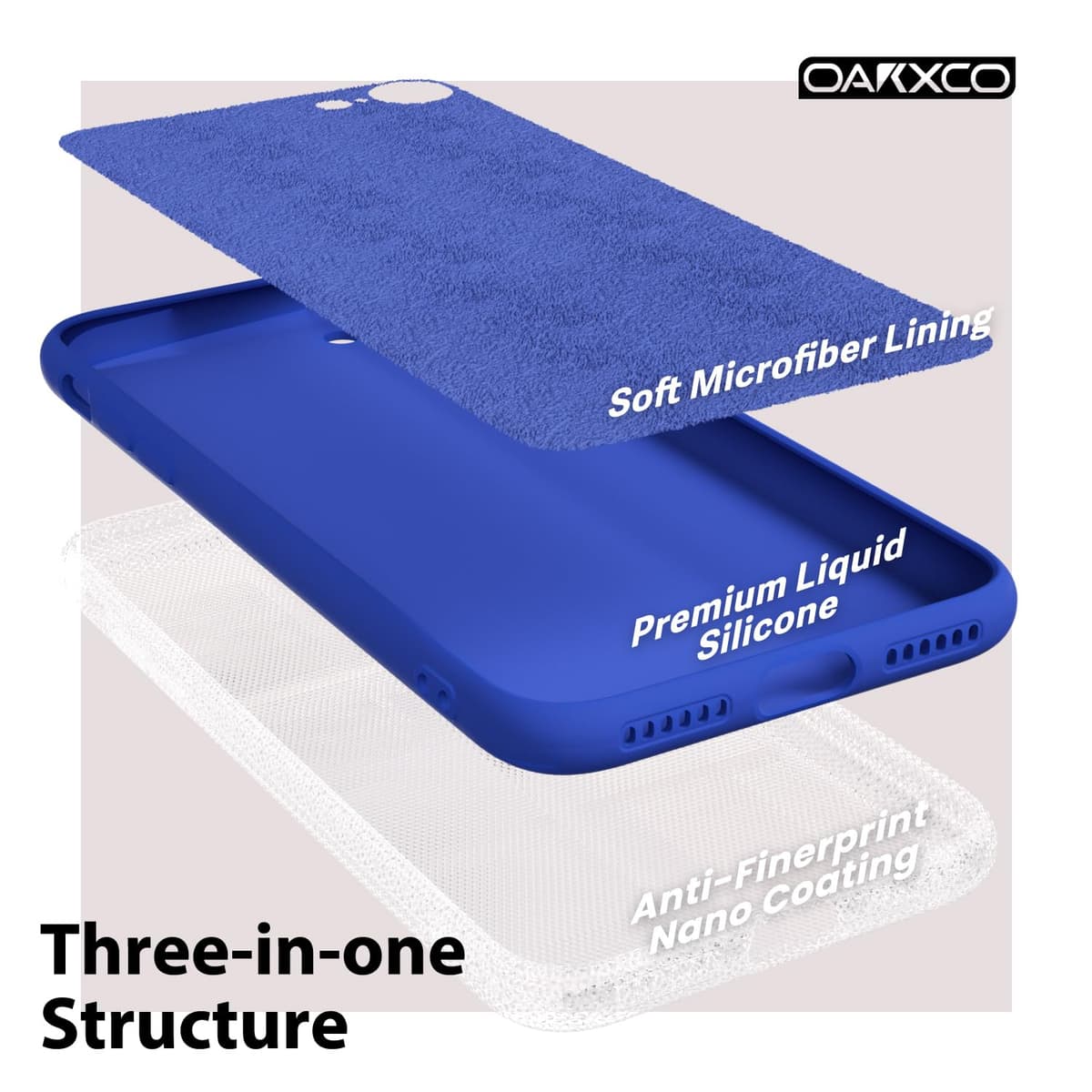 oakxco for iPhone 17 Pro Max Phone Case Liquid Silicone, Cute Thin Slim Grip Soft Rubber Gel for Women Men, Smooth Matte TPU Plain Solid Color Girly Simple Case with Camera Cover, Light Pink — view 391
