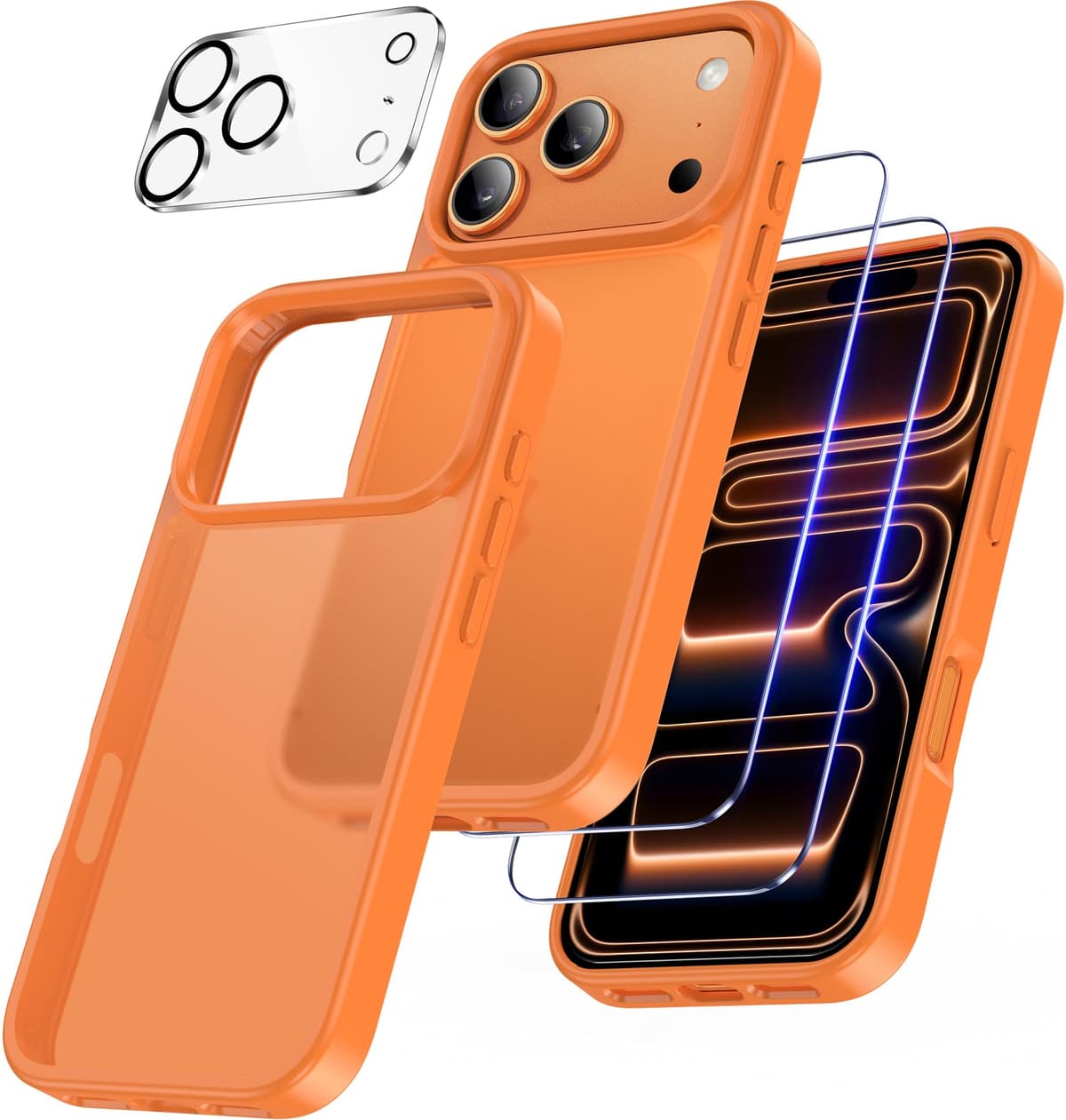FLLAO 4 en 1 Funda para iPhone 15 con 2 Protector Pantalla y 1 Protector Lente Cámara, [Almohadilla de Aire integrada] Antigolpes Antiarañazos Carcasa 6,1 Pulgadas, Transparente — view 78