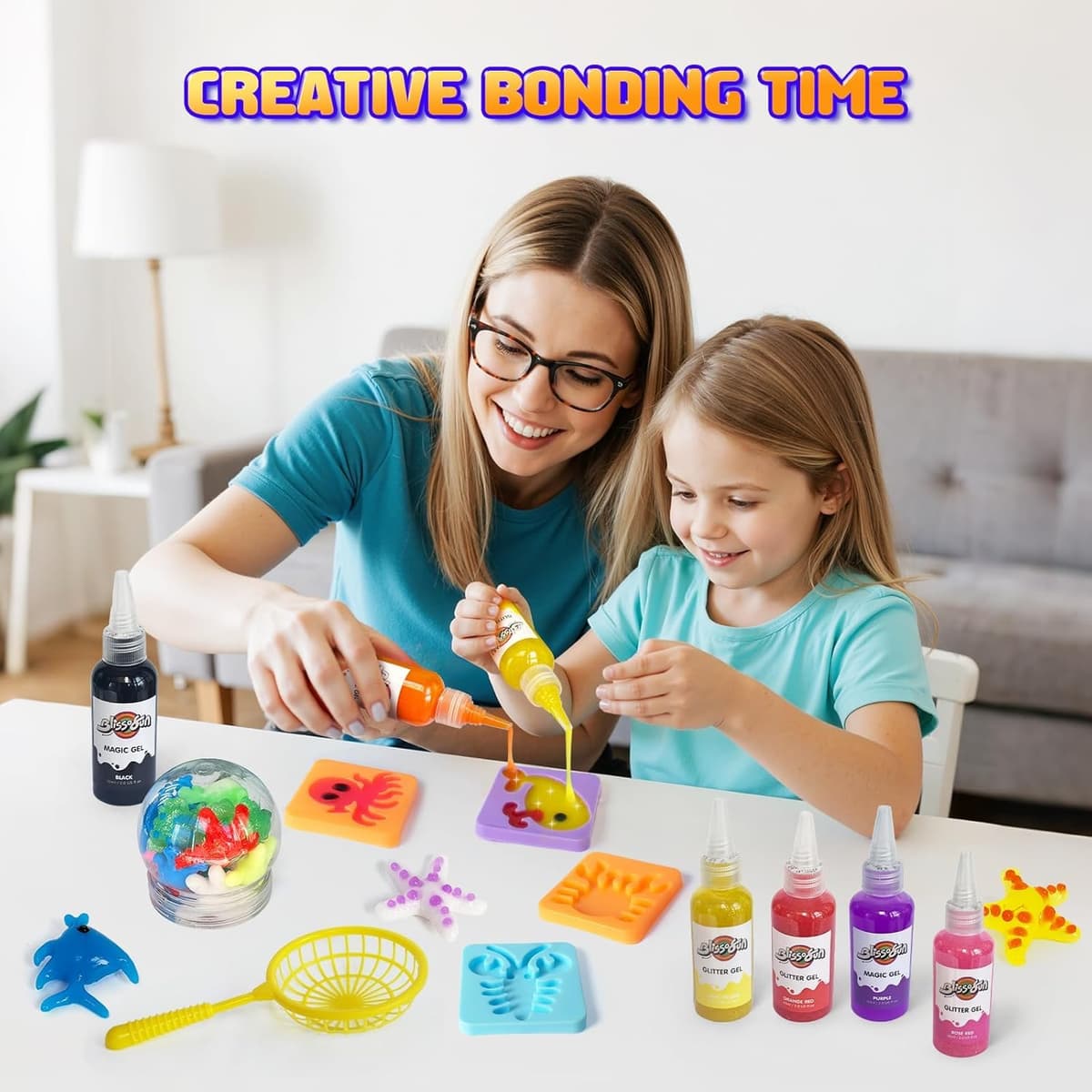 Blissofun Aqua Gelz Set, de Gel de Agua Mágico 3D DIY, Magic Gel Kit con 24 colores y 16 formas — view 5