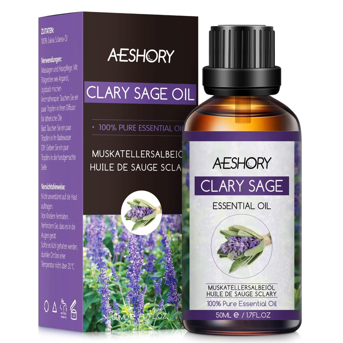 AESHORY Aceite Esencial de Rosa 50ML, Natural Aceite de Aromaterapia de Rosa, Aceites de Fragancia Premium para Humidificador, Masaje, Baño, Cuidado la Piel, Relajación y Calma — view 39