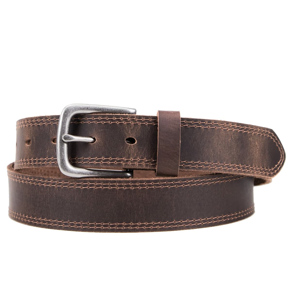 Vatan Men's Genuine Leather Casual Every Day Jeans Belts, Handmade Men Leather Belt with Gift Box — view 2