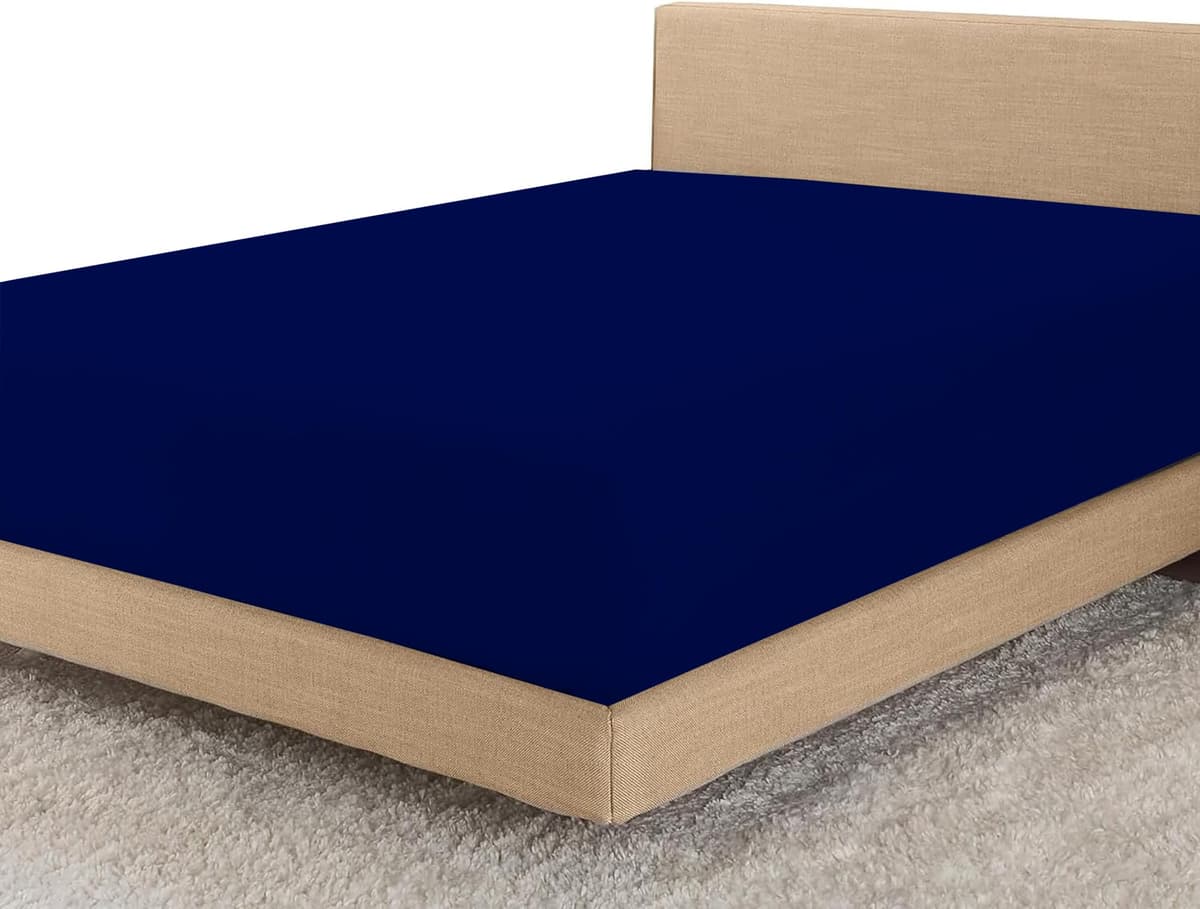 Linens World Egyptian Cotton Fitted Sheets King Size Breathable, Anti Wrinkle 30cm Deep Pocket 200 Thread Count Bed Sheets Bedding & Linen 152 X 200-CM White Bedding King Size Fitted Sheets — view 23