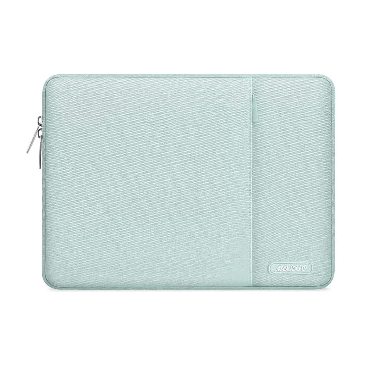 MOSISO Laptop Case 13.3 inch, 13-13.3 inch Laptop Sleeve Compatible with MacBook Air/Pro 13/Pro 14 M5 M4 M3 M2 M1, HP Dell ASUS Lenovo,Polyester Vertical Computer Sleeve Bag with Pocket, Gray — view 35