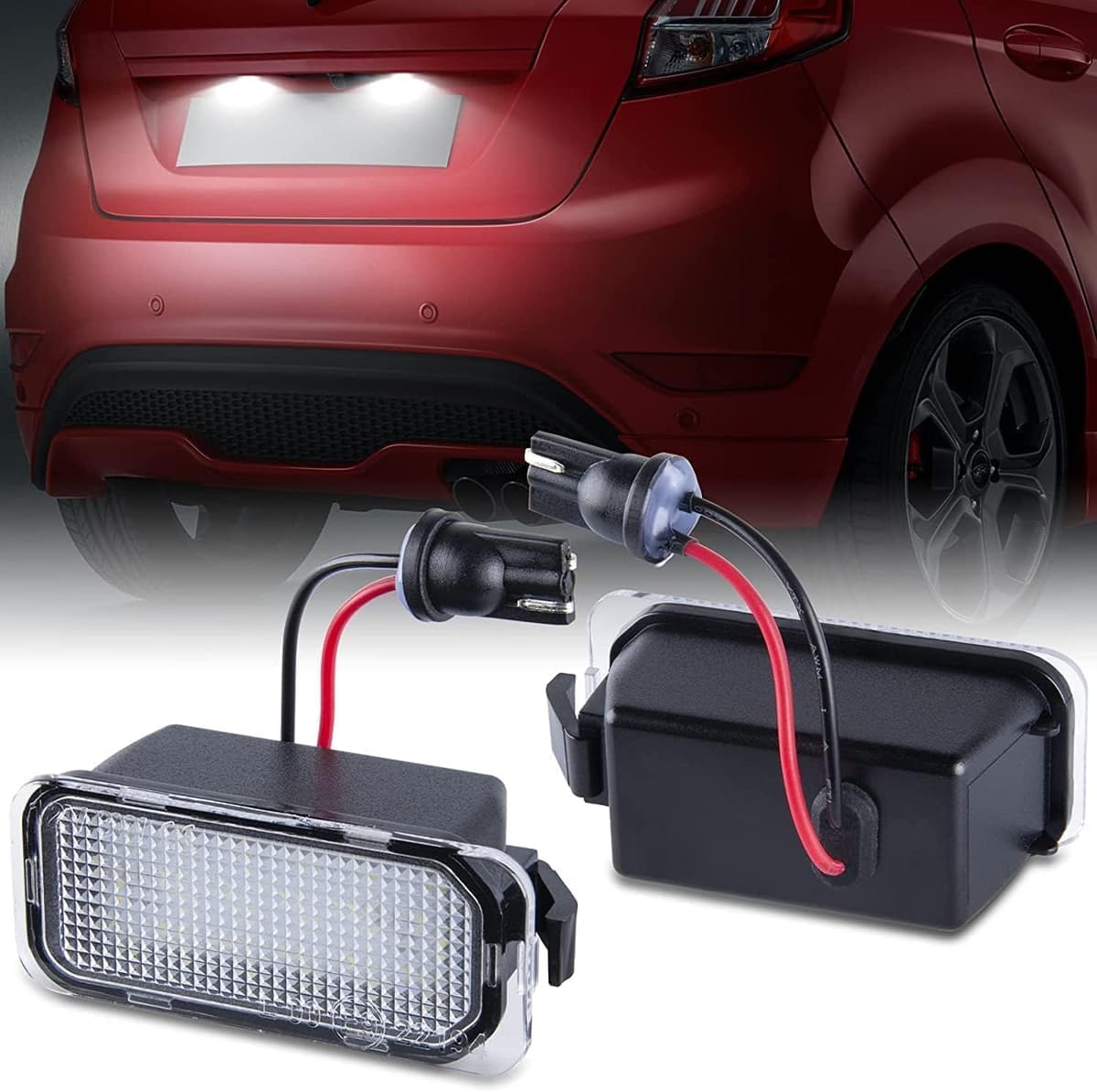 Luces LED Matrícula para 206 207 407 406 306 307 308 5008, Luz Matrícula para Citro-en C3 PICASSO C4 C5 BERLINGO B9 M49 M59 SAXO XSARA, LED Matrícula 2 Piezas Canbus — view 14