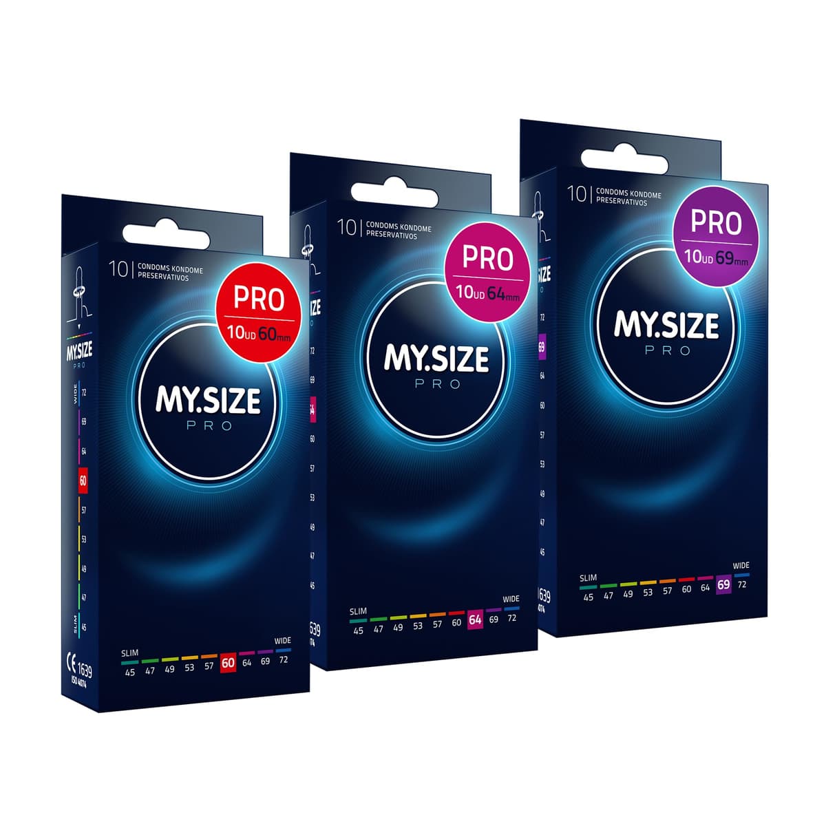 MY.SIZE PRO Condones ÉLITE, talla 5, 60 mm, XL, 10 piezas - Látex Vytex extra puro, fácil de abrir — view 12