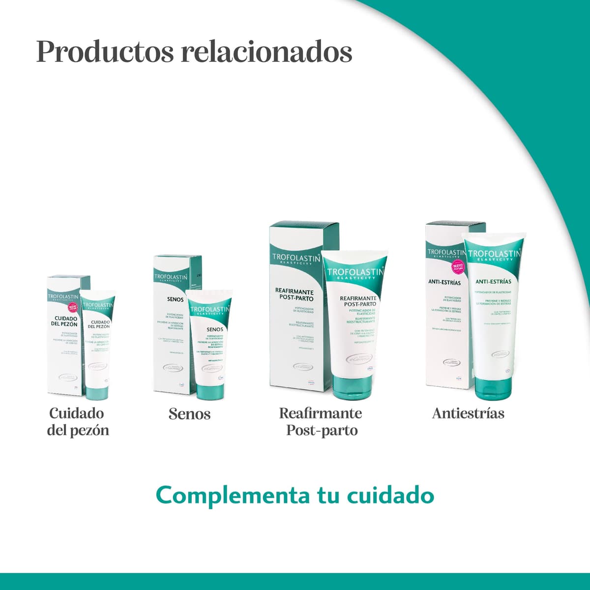 Trofolastin, Crema Antiestrías Reafirmante, Hidratación y Prevención de Estrías, Con Centella Asiática, Piel Flexible y Elástica, 250ml — view 6