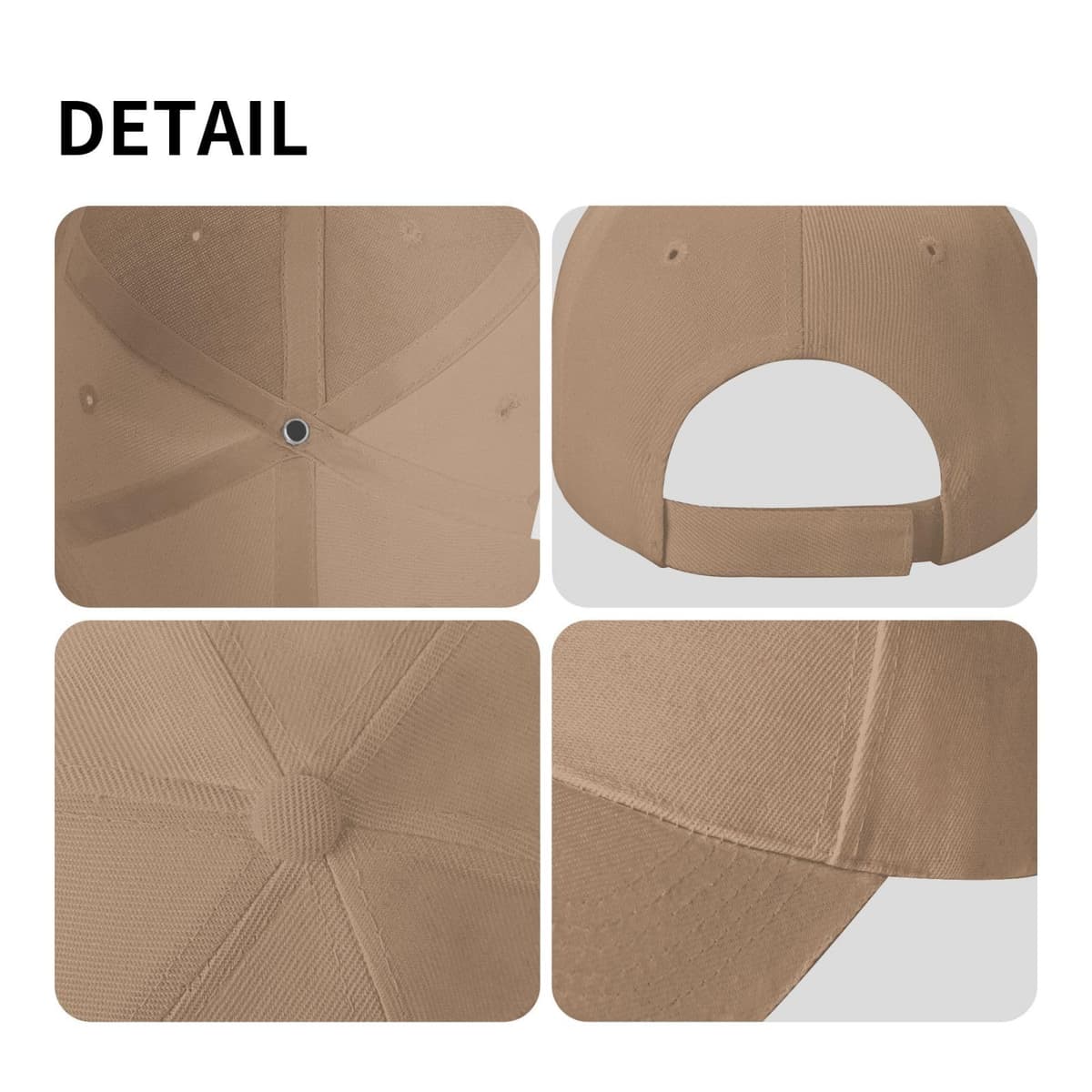 Gorra de Béisbol Personalizada - Diseña tu Propia Gorra con Foto y Texto, Gorra de Sándwich Ajustable para Hombre y Mujer, Gorra Deportiva Estructurada y Transpirable — view 4