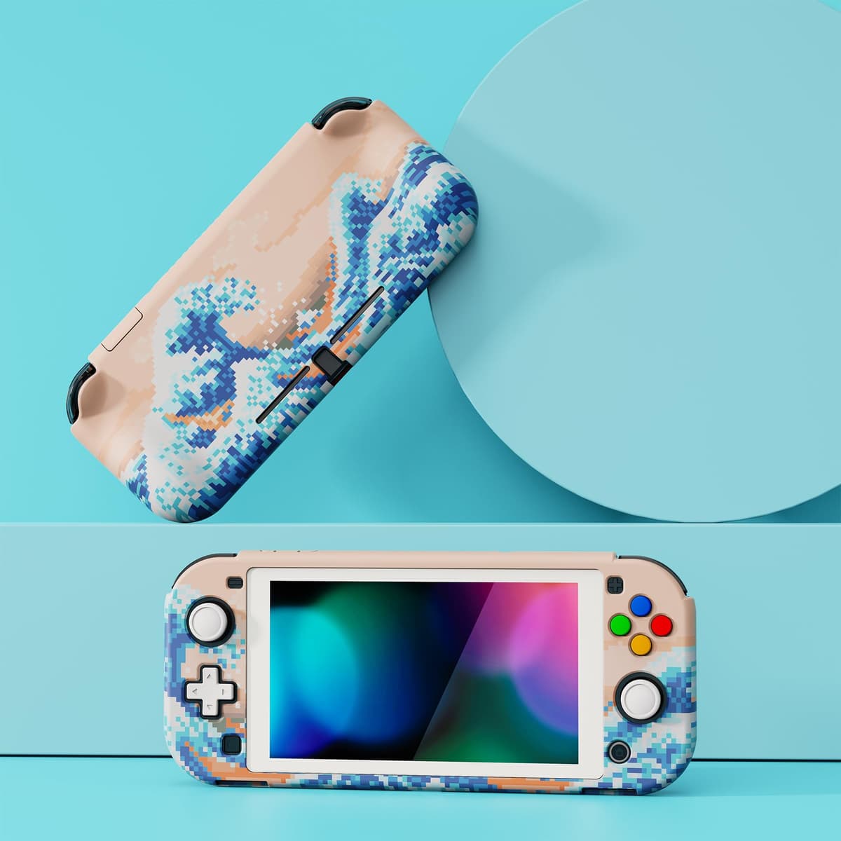 playvital ZealProtect Protective Case for Nintendo Switch Lite, Hard Shell Grip Cover for Nintendo Switch Lite w/Screen Protector & Thumb Grip Caps & Button Caps - Antique Yellow — view 75