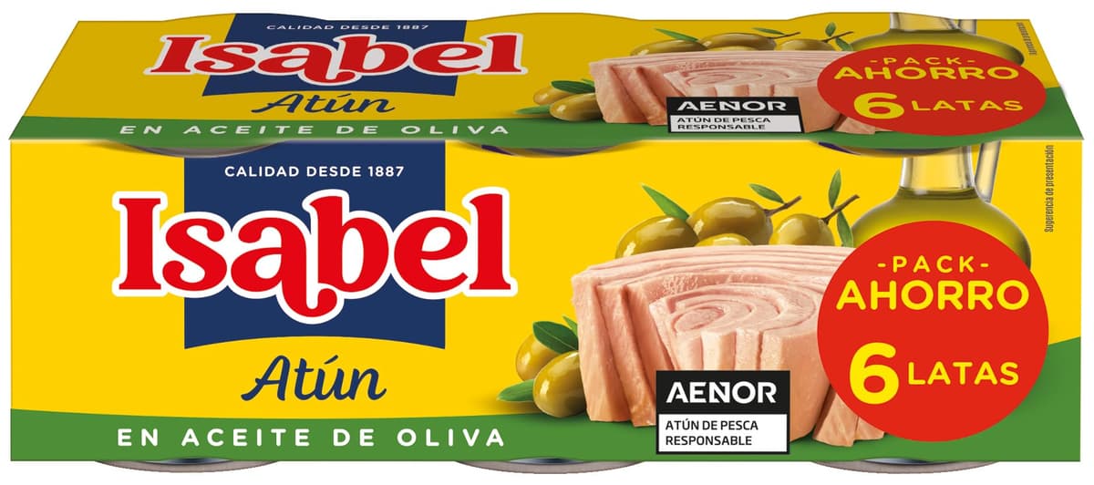 Isabel Atún en aceite de oliva, pack 6 x 65gr — view 2