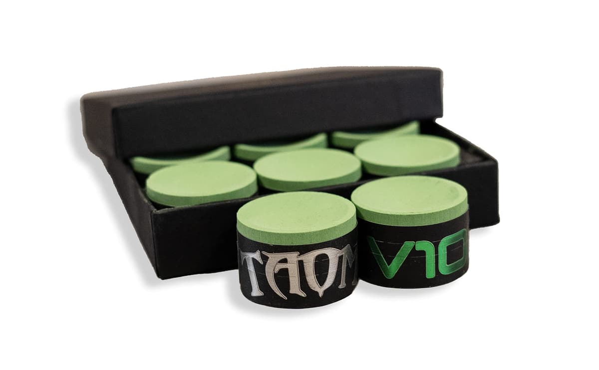 TAOM V10 tiza de billar/snooker redonda verde claro. Tiza de billar/snooker/pool redonda verde claro TAOM V10. Pieza individual — view 4