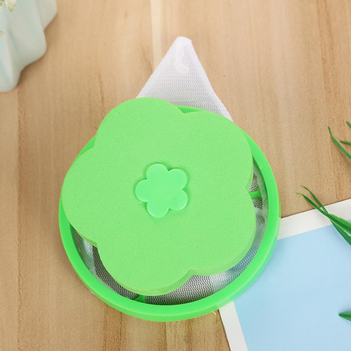 Washing Machine Hair Catcher,Reusable Hair Filter Bag for Laundry - Plum-Shaped Cleaning Mesh Bags, Household Floating — view 3