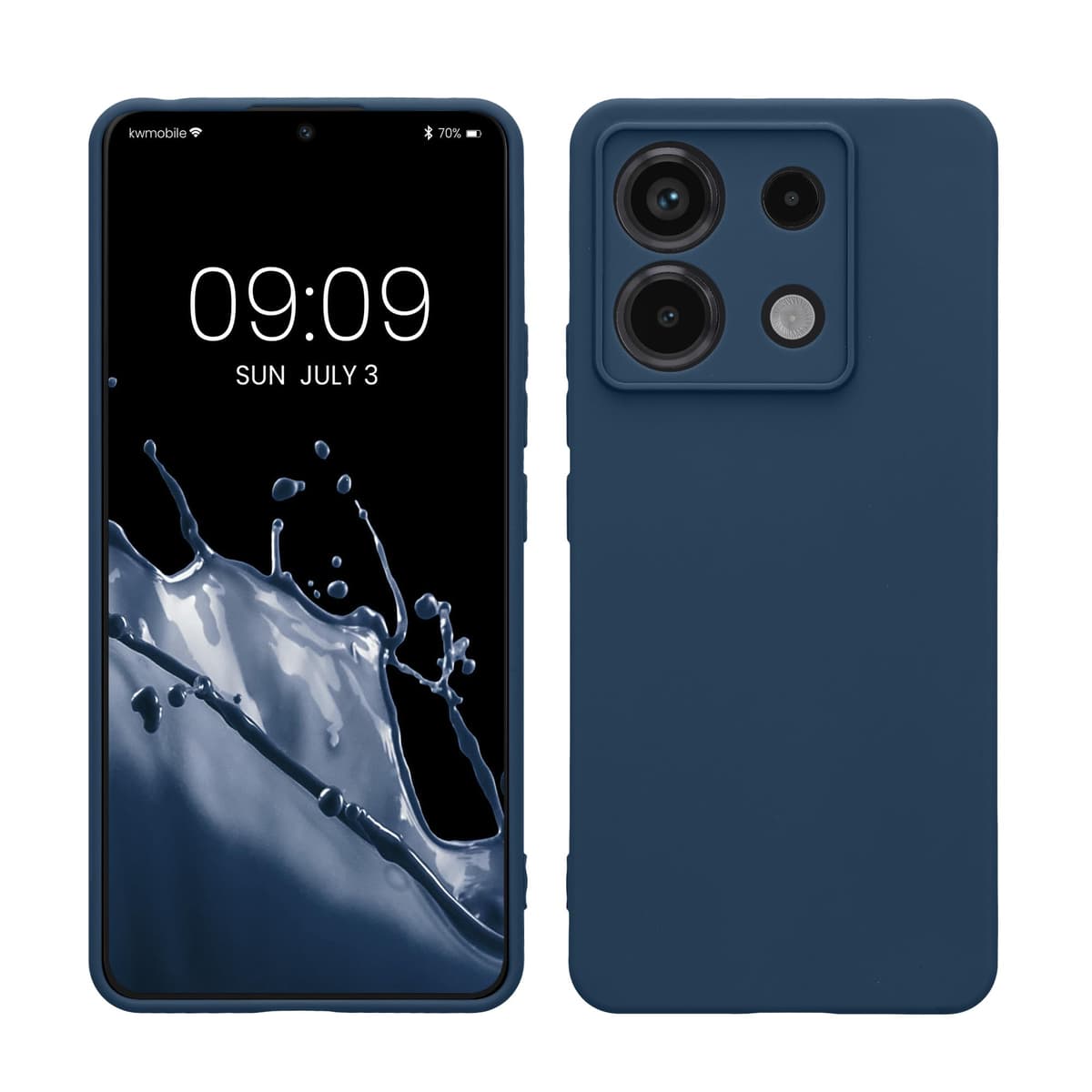 kwmobile Carcasa Compatible con Xiaomi Redmi Note 14 Pro 5G / Poco X7 Funda - Funda Ultrafina de TPU con Bordes elevados - Lavanda Metalizado — view 60