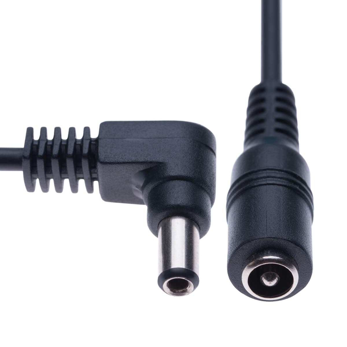 Cable de Extensión de Alimentación de CC DC Ángulo Recto 2.1mm / 5.5mm Jack 4m Conector CCTV Adaptador de Cable Compatible con CCTV Security Camera, IP Camera, DVR Standalone, LED Strip, Monitores — view 2